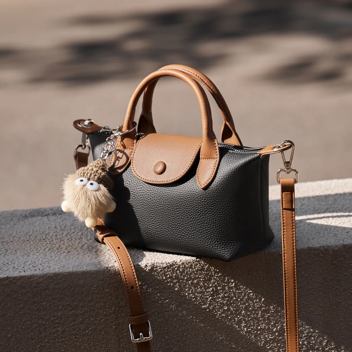 Amelia Top Handle Leather Bag