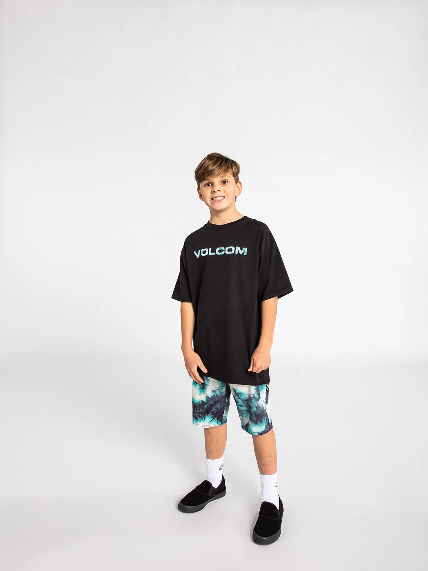 Big Boys Zebra Euro Short Sleeve Tee - Black