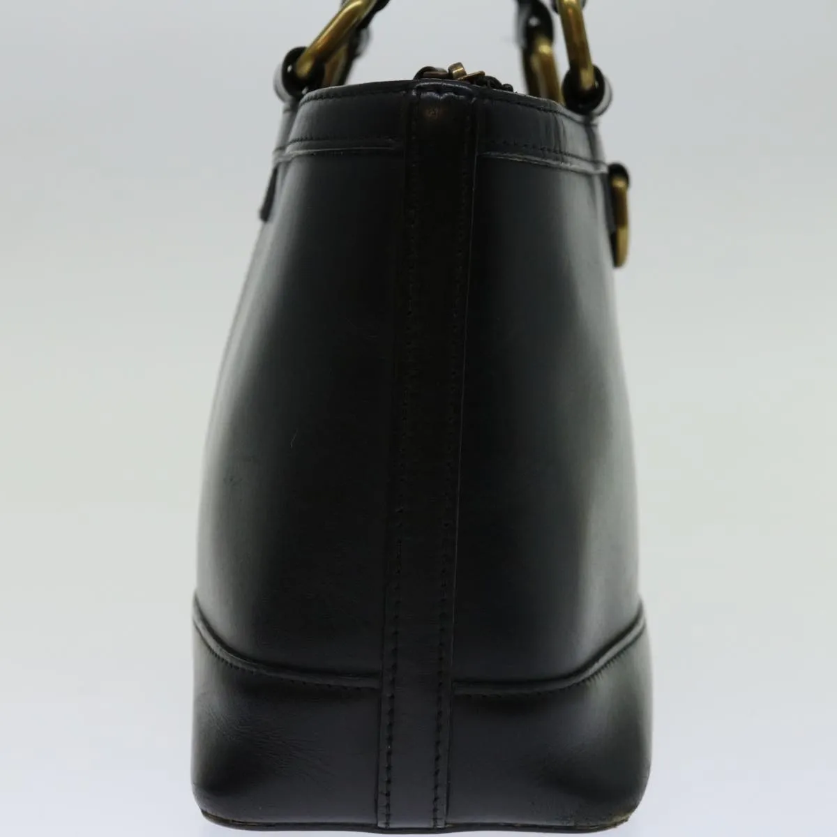 BURBERRY Hand Bag Leather Black  bs13097