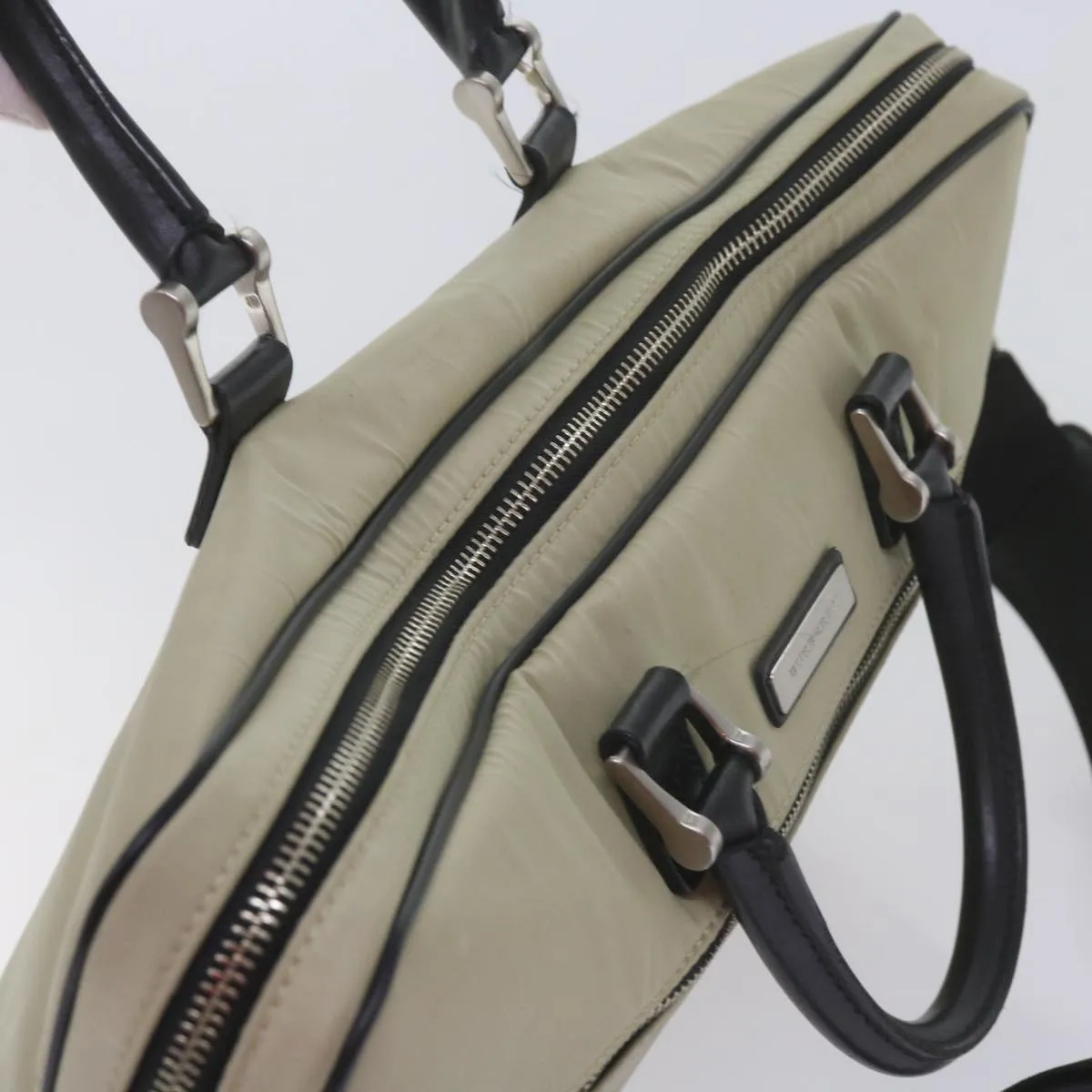 BURBERRY Hand Bag Nylon 2way Beige  ti1373