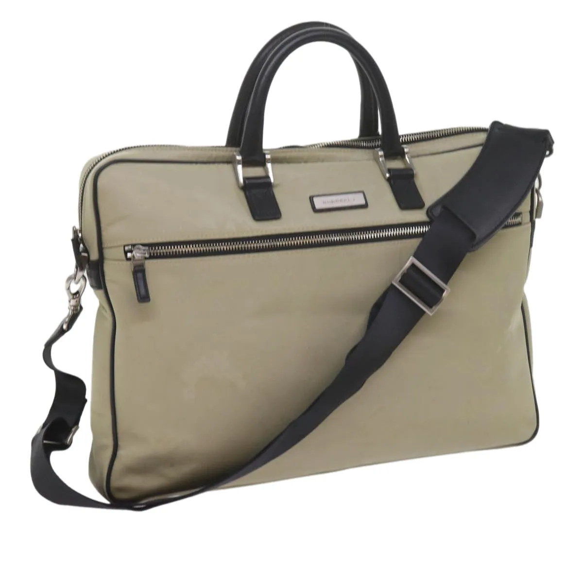 BURBERRY Hand Bag Nylon 2way Beige  ti1373