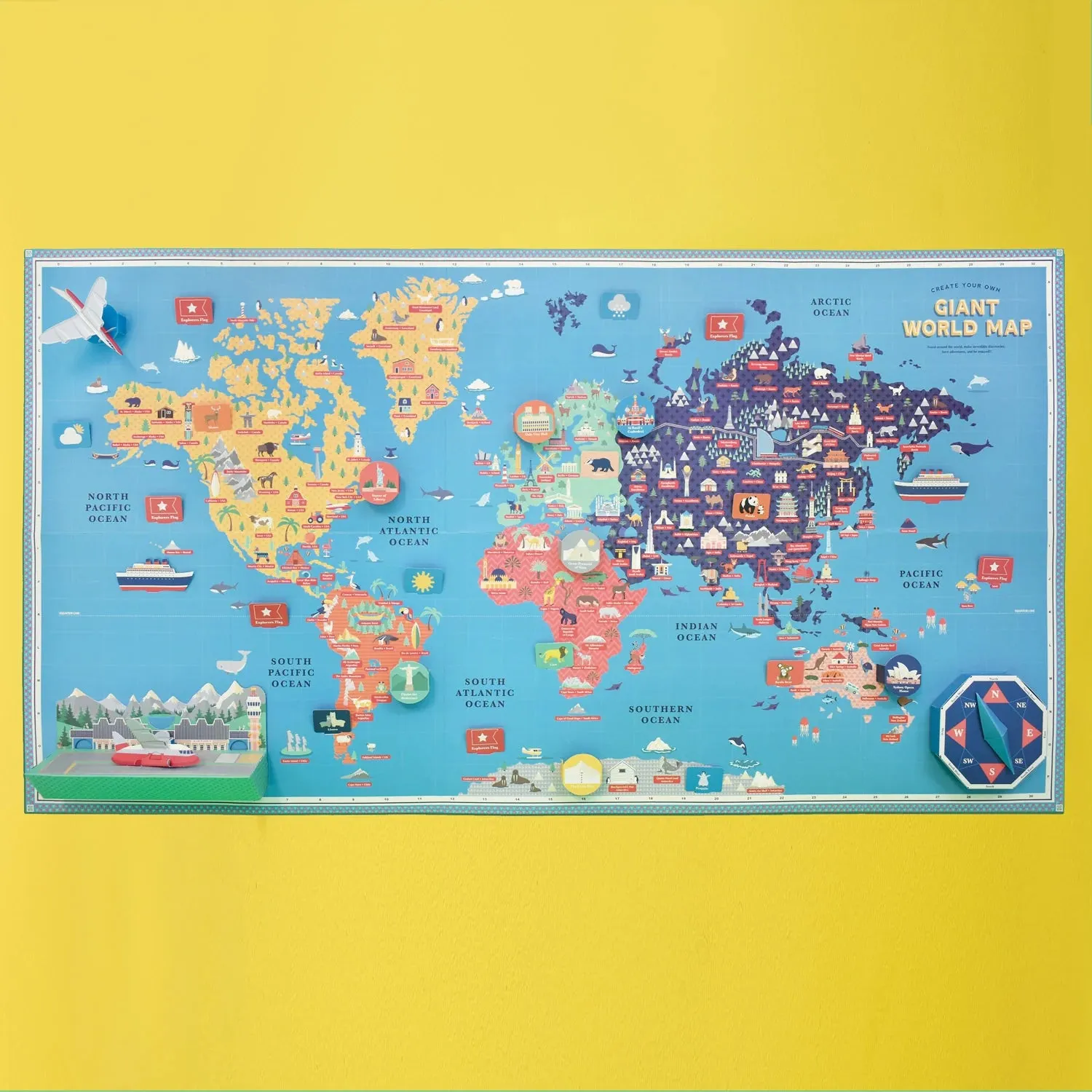 Create Your Own Giant World Map