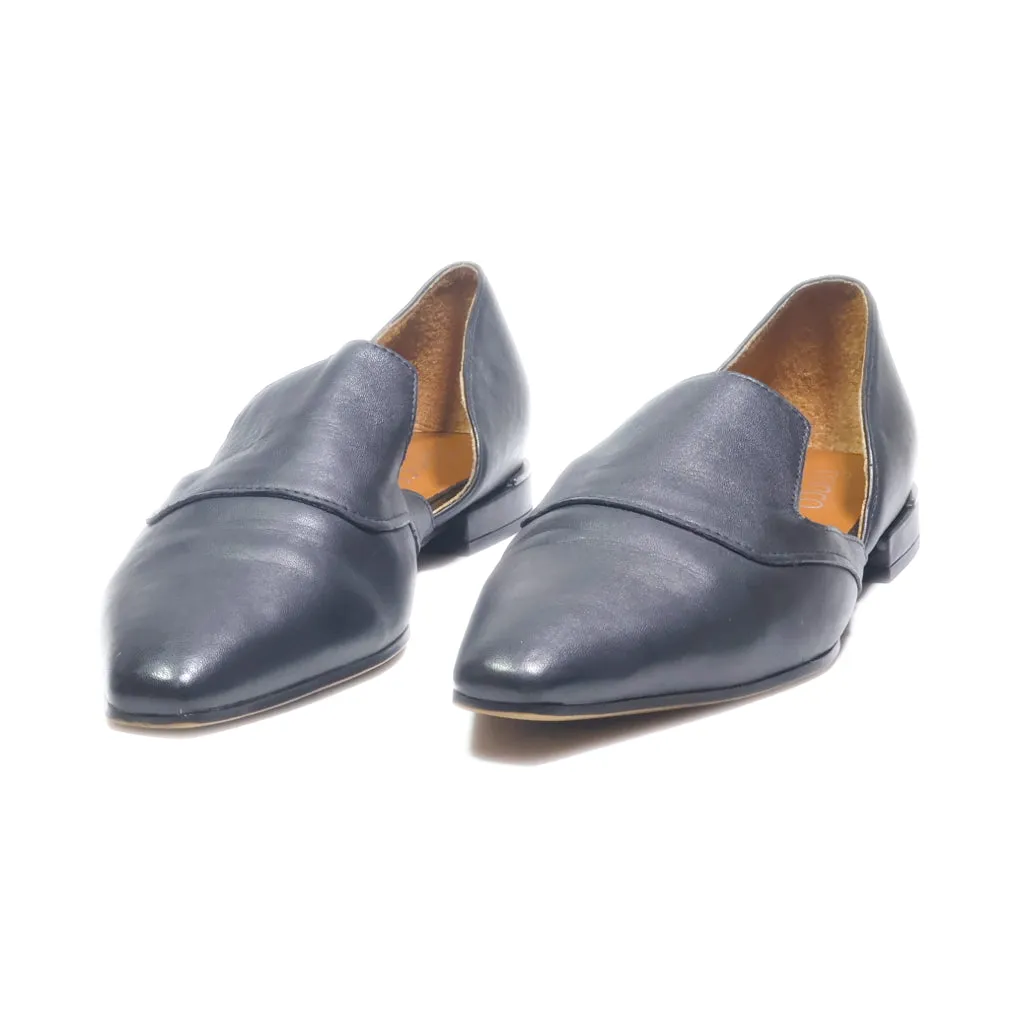 Franco Sarto Flat Shoes Leather Black Colour For Women