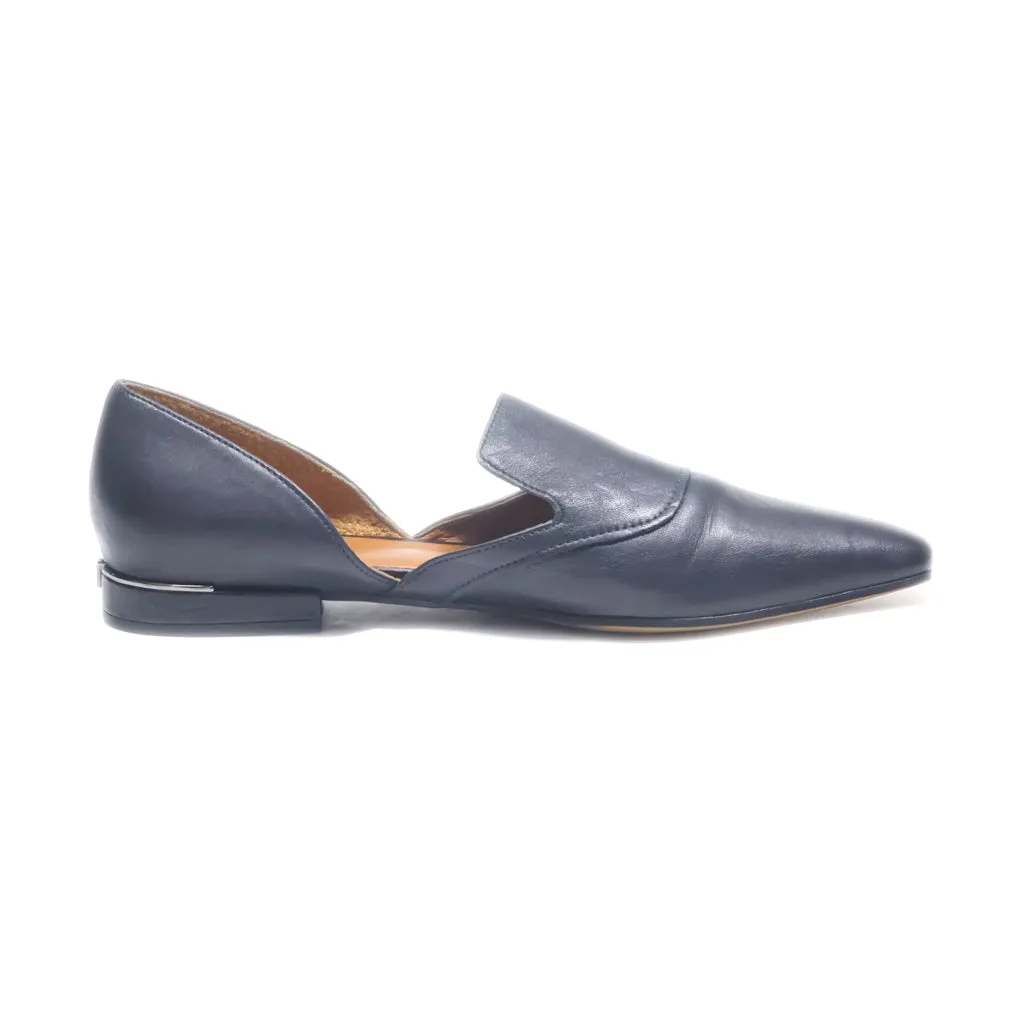 Franco Sarto Flat Shoes Leather Black Colour For Women