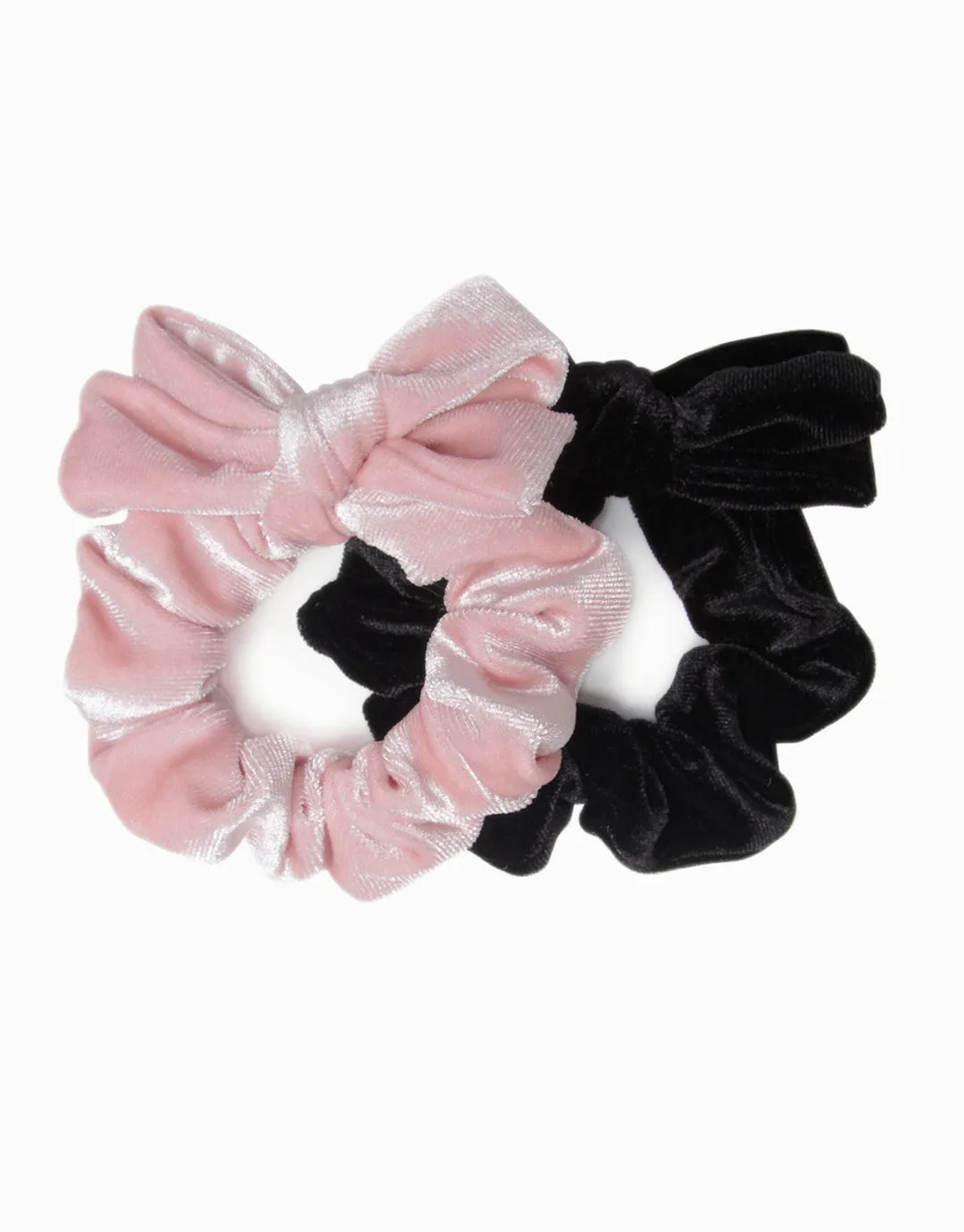 Girl 2 Pack Velvet Scrunchies