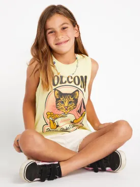 Girls Flexin Muscle Tank - Citron