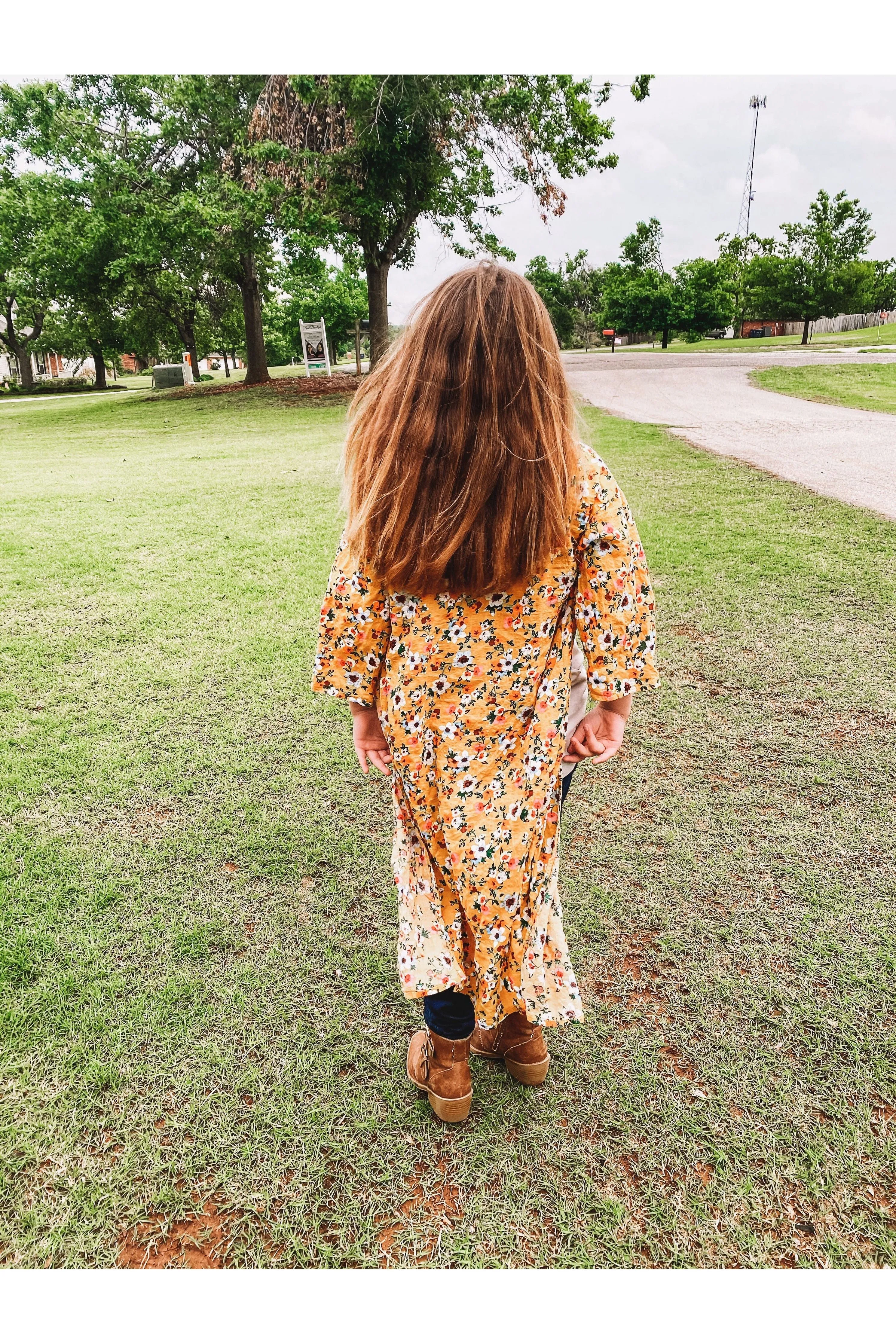 Girls Yellow Kimono