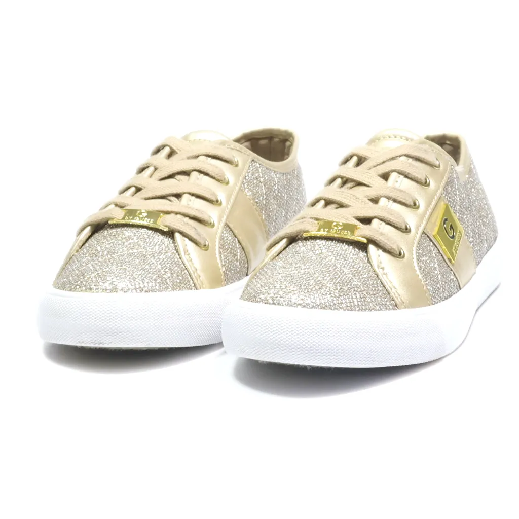 Guess Low-Top Sneakers Fabric Gold Colour For Women