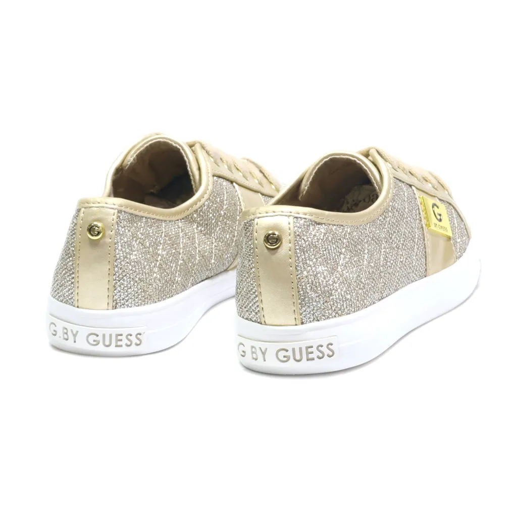 Guess Low-Top Sneakers Fabric Gold Colour For Women