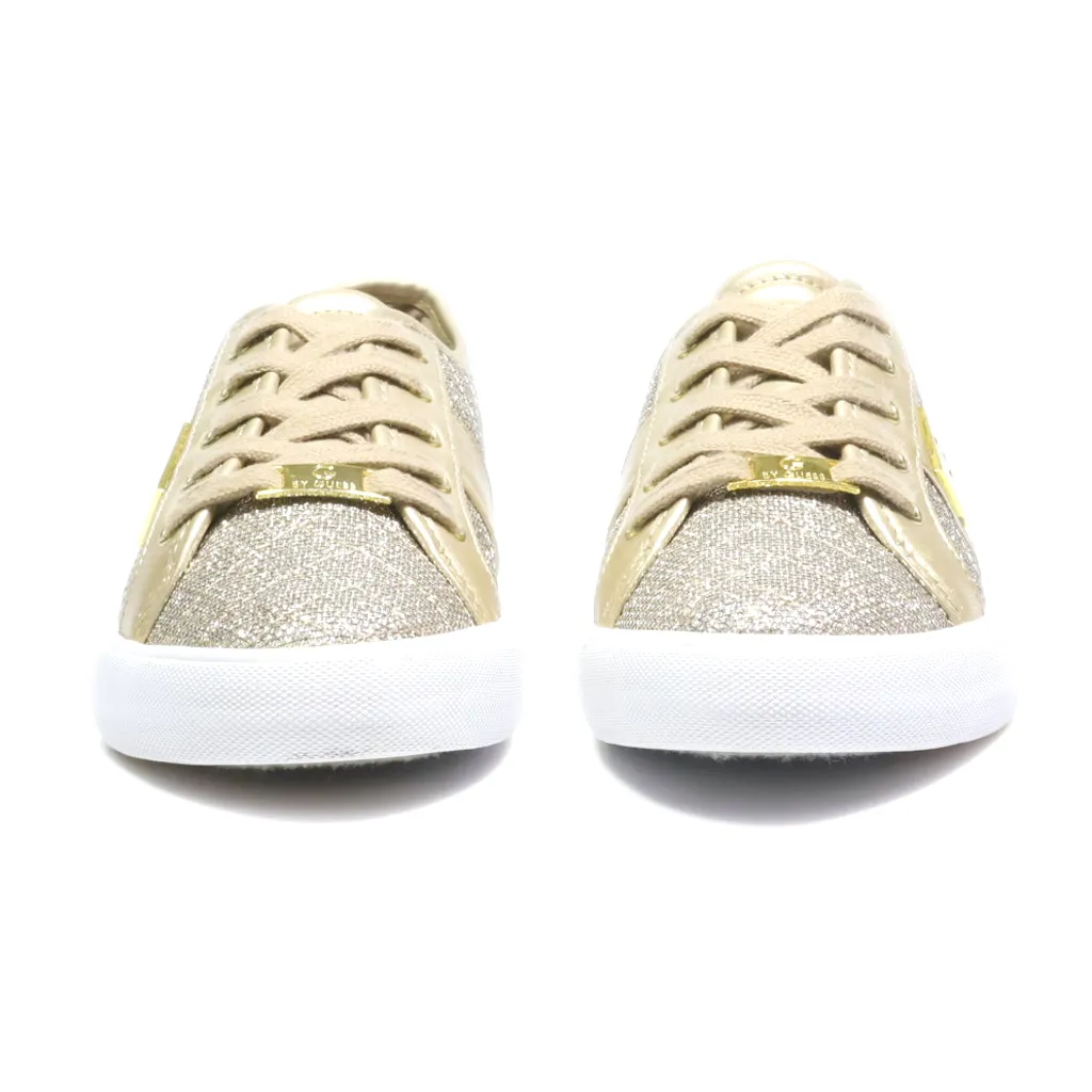 Guess Low-Top Sneakers Fabric Gold Colour For Women