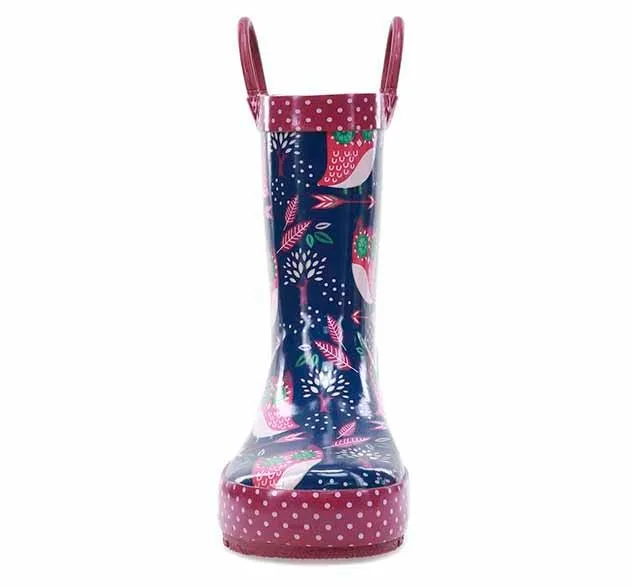 Kids Owl Dream Rain Boot - Navy