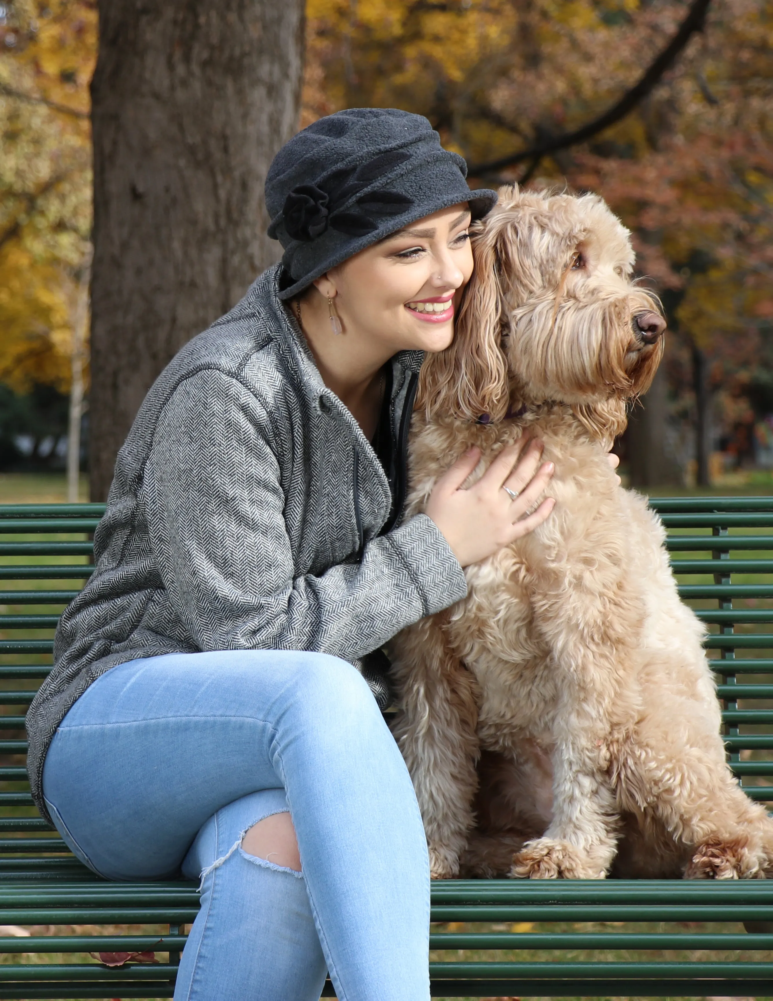 Lady Rose Fleece Cloche Hat For Women