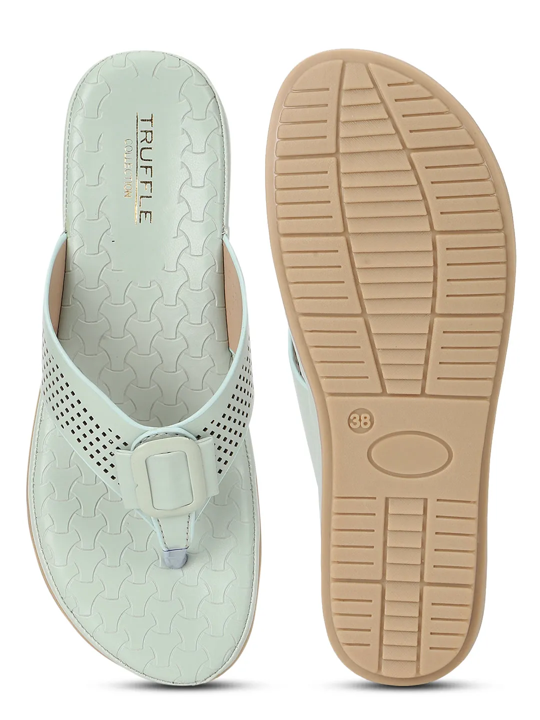 Mint PU Slip-On Flats (TC-ST-015-MNT)