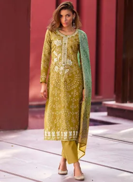 Mumtaz Arts Lawn Cambric Cotton Unstitched Salwar Suit Material