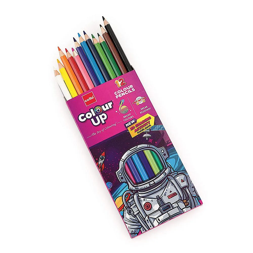 (NET) Cello Color Up Pencil Pack Of 12 Colors