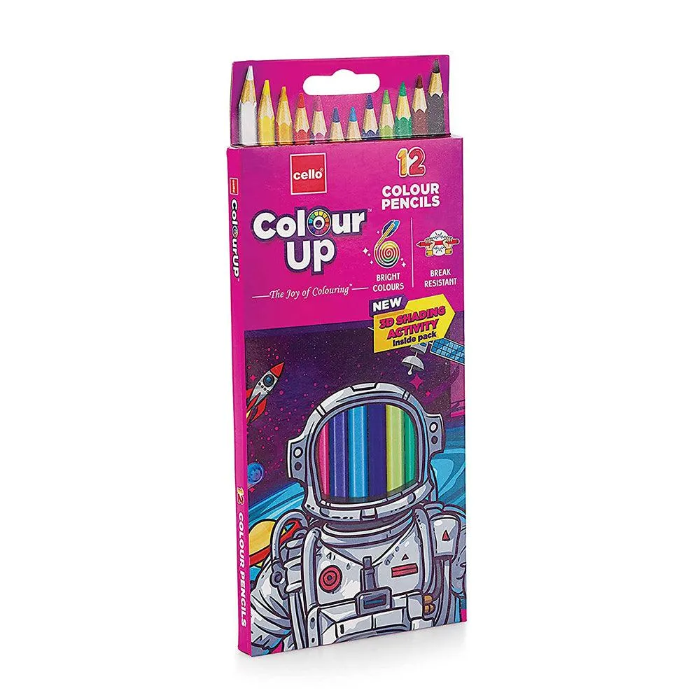 (NET) Cello Color Up Pencil Pack Of 12 Colors