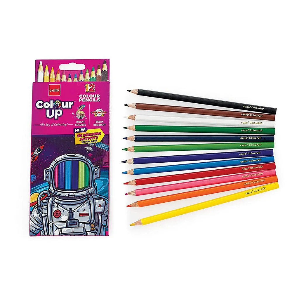 (NET) Cello Color Up Pencil Pack Of 12 Colors