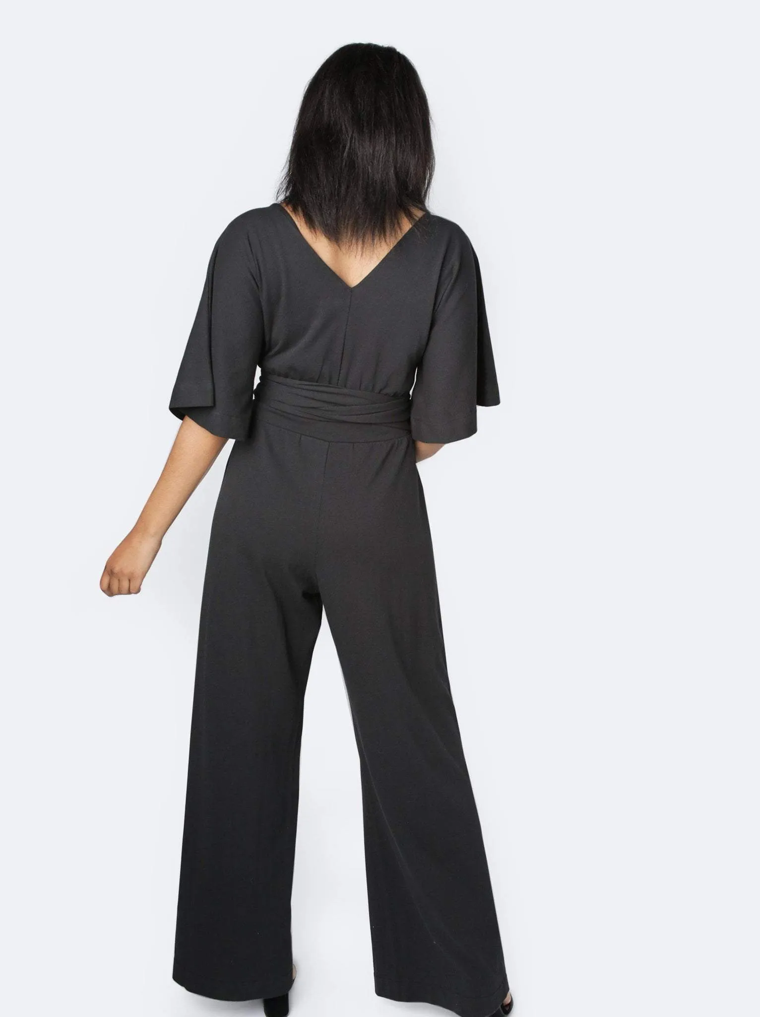 Rosario Flutter Sleeve Jumpsuit