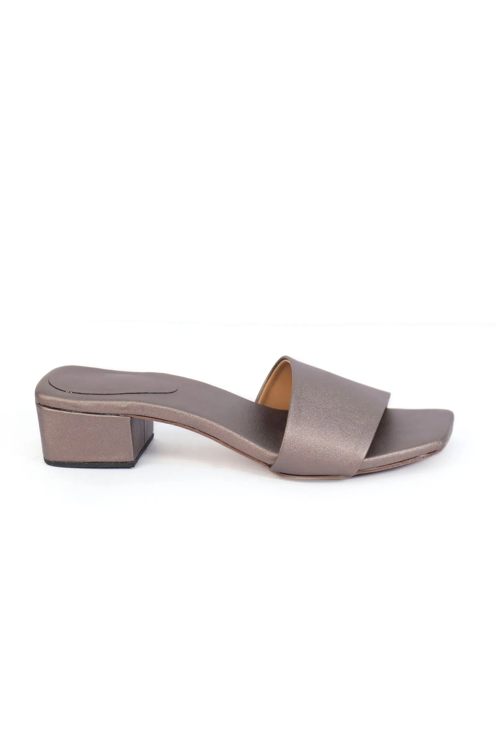 Scrappy Grey Cruelty Free Leather Heels