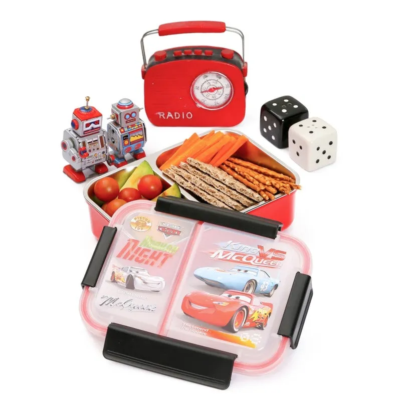 Steel Bento Lunch Box for Boys - Red