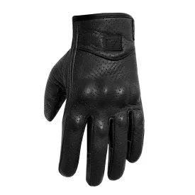 Viking Cycle Perforated Motorcycle Leather Gloves for Men