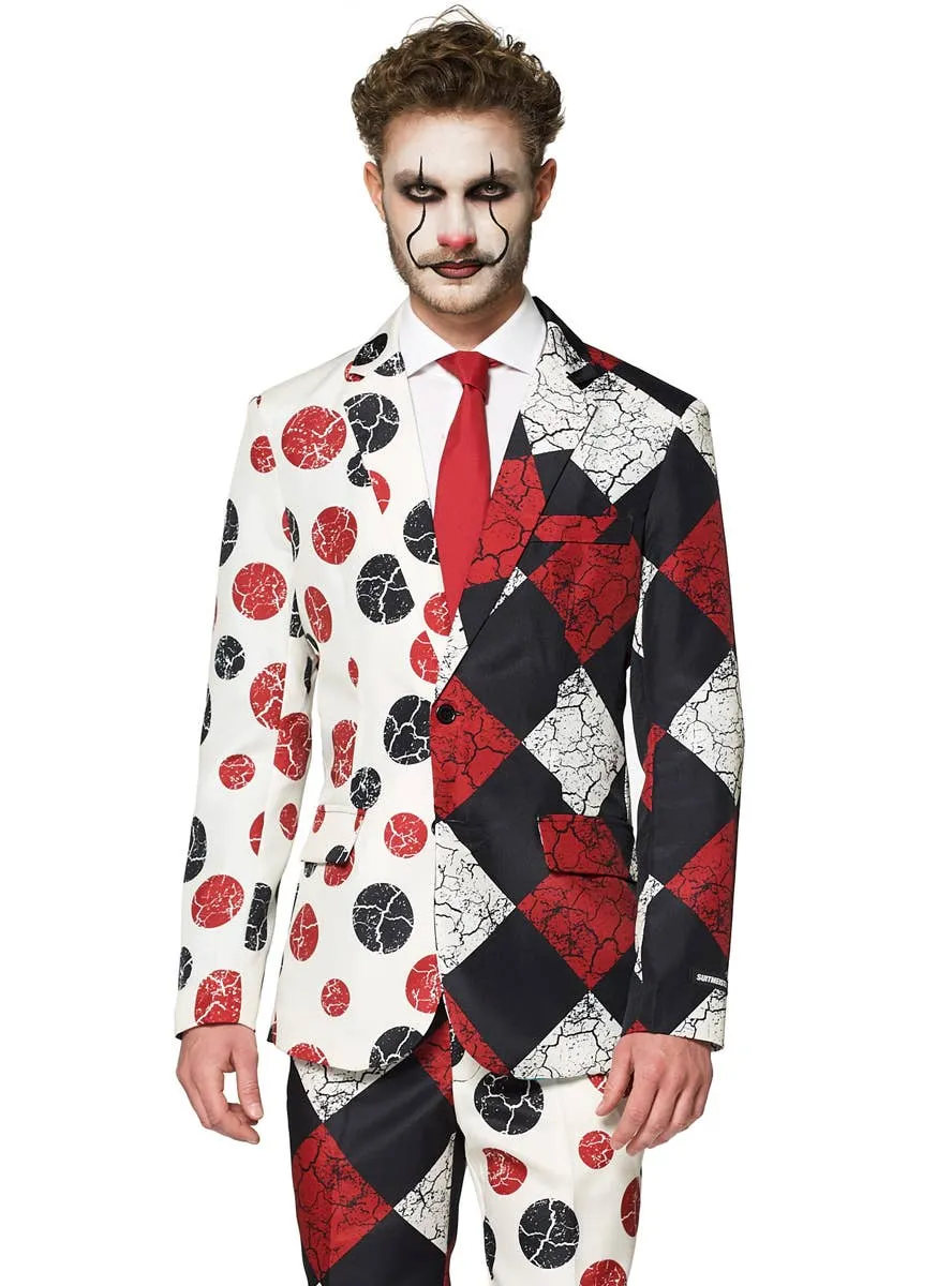 Vintage Clown Mens Deluxe Suitmeister Costume Suit