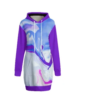 Water Color Women's Hoodie Dress | Interlock