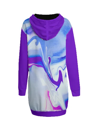 Water Color Women's Hoodie Dress | Interlock