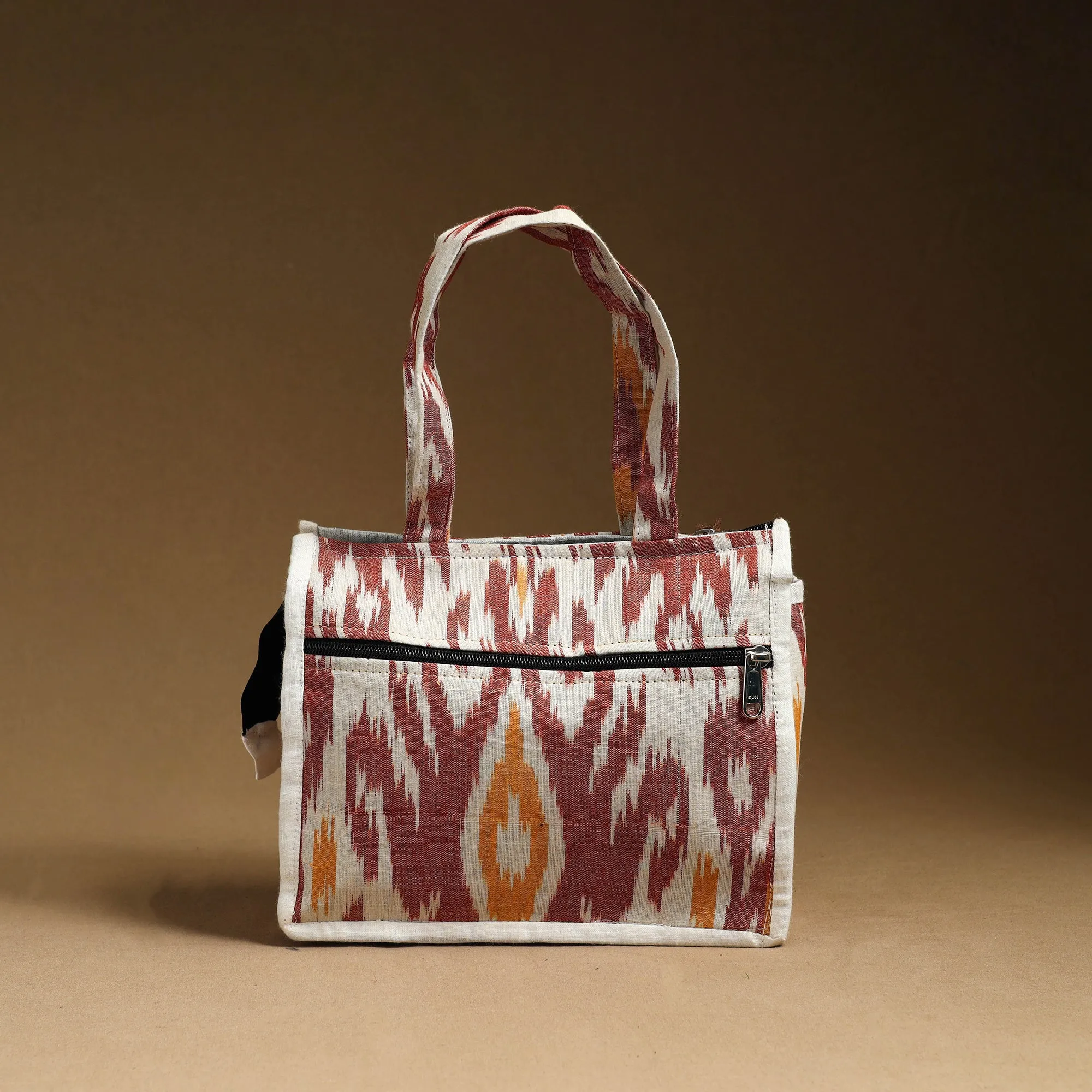 white-Handcrafted Cotton Small Hand Bag