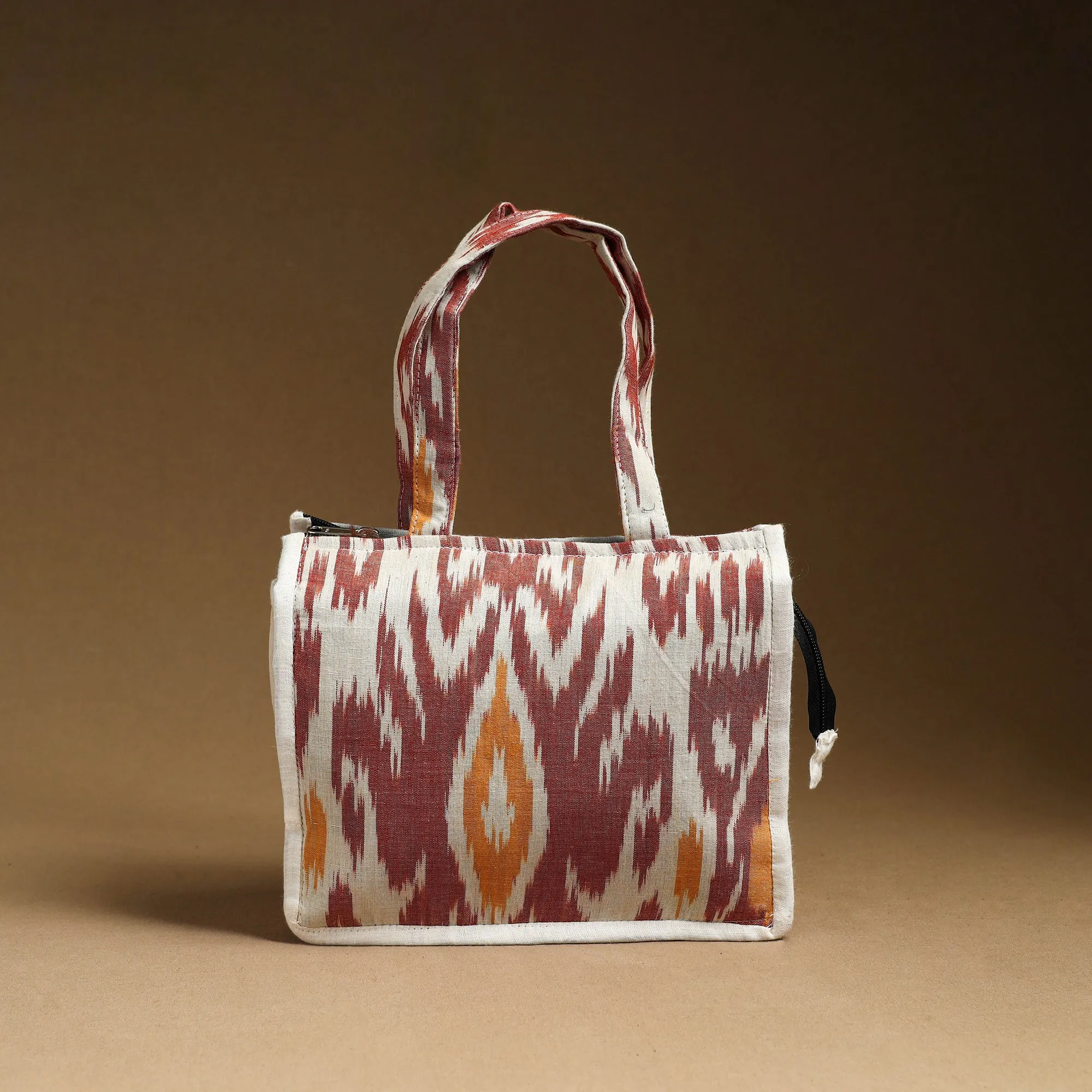 white-Handcrafted Cotton Small Hand Bag