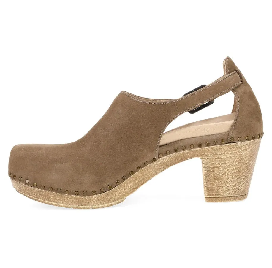 WOMEN'S DANSKO SASSY 1831202200 COLOR: MOREL MILLED NUBUCK HEEL